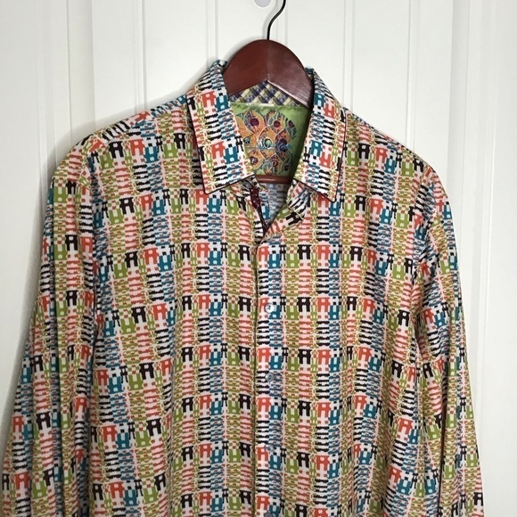 Robert Graham Euro Fit Long Sleeve Button Up Shirt. - Picture 3 of 14